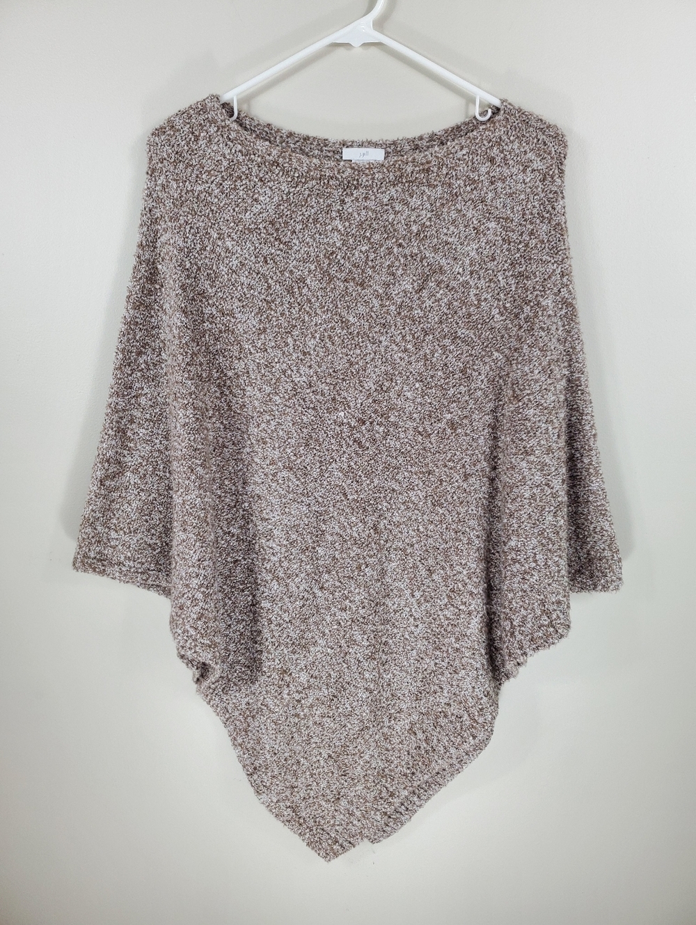 J. Jill One Size Neutral Tan Brown Poncho